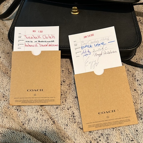 Coach Upcrafted Reloved Turnlock Clutch Purse - Picture 15 of 16